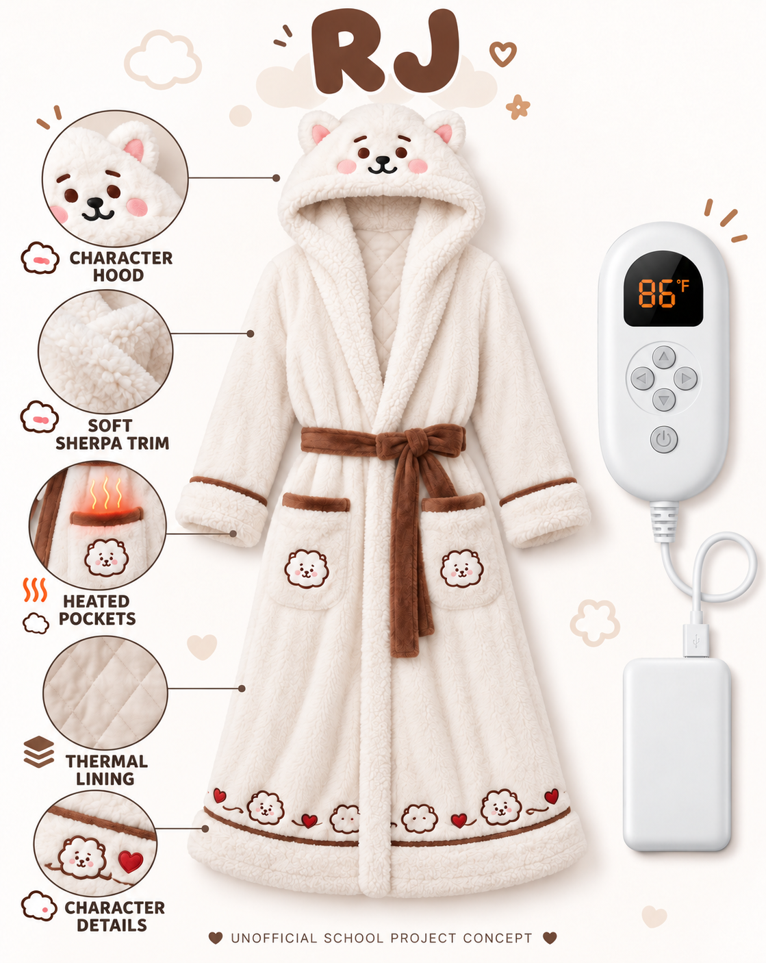 Borahae Heated Robes
