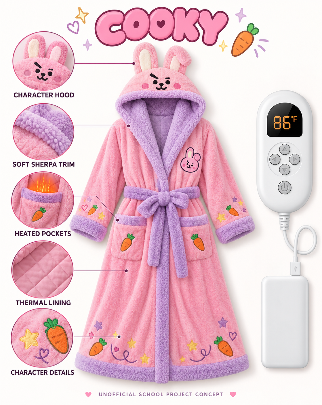 Borahae Heated Robes