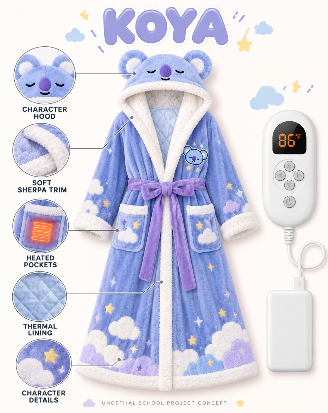 Borahae Heated Robes