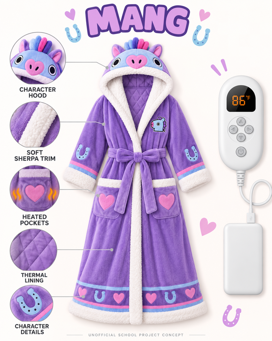 Borahae Heated Robes